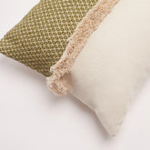 ‘Moss’ Fringed Cushion Cover